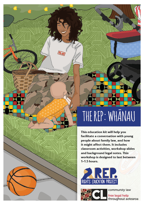 Woman sitting outside on picnic blanket with basket and pram and crawling baby